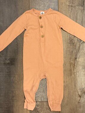 Light Pink Gerber Long Sleeve Romper 18m